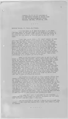 page blanche dactylographiée