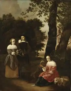 Couple et bergère, 1661Stockholm.