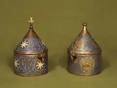 Pyxides (vers 12000/1209, Musée du couvent Sainte-Catherine d'Utrecht)