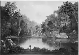 "Blue hole", Petite rivière Miami (affluent de l'Ohio), (1851)