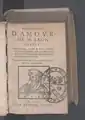 Philosophie d'amour de Juda Abravanel dit León Hebreo (Léon l'Hébreu), édition de 1595