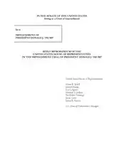 Réponse de la Chambre des représentants au mémorandum de Donald Trump.