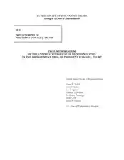 Mémorandum de la Chambre des représentants au procès de Donald Trump.